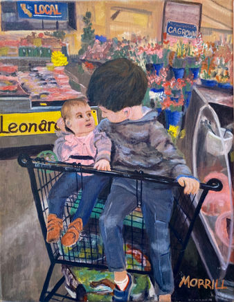 Leonard Loves.jpg, Oil on Canvas, 11" x 17"