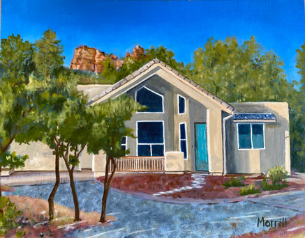 Hilary's House.jpg, Oil on Board, 11" x 17"
