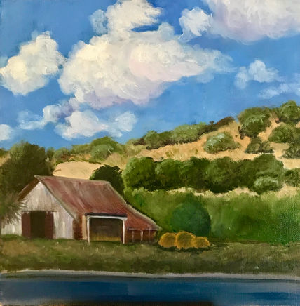 Carmel Valley Rd..jpg, Oil on Board, 12" x 12"