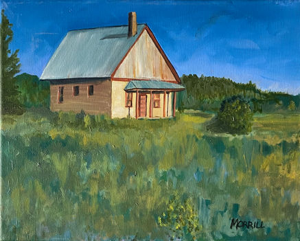Pagosa Springs Schoolhouse 2.jpg, Oil on Canvas, 14" x 11"