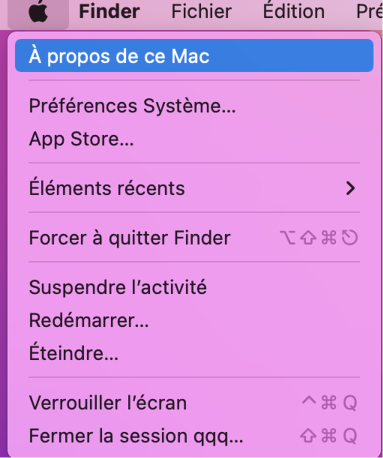 Éteindre MacBook