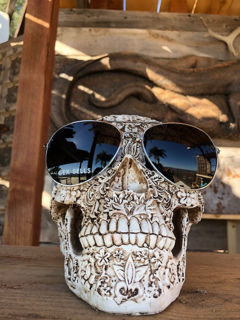 Thumbnail: SEX SELLS- AVIATOR Sun Glasses - Silver and black