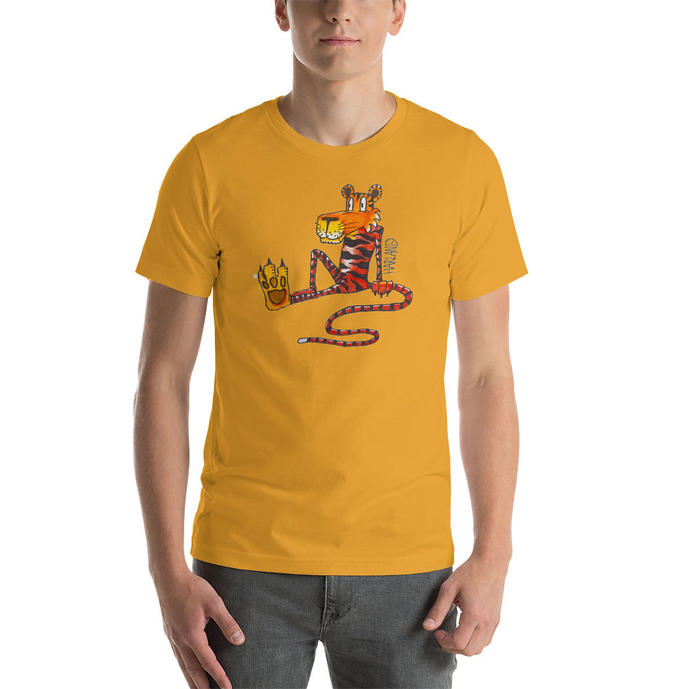 Thumbnail: CHILLY THE TIGER Short-sleeve unisex t-shirt