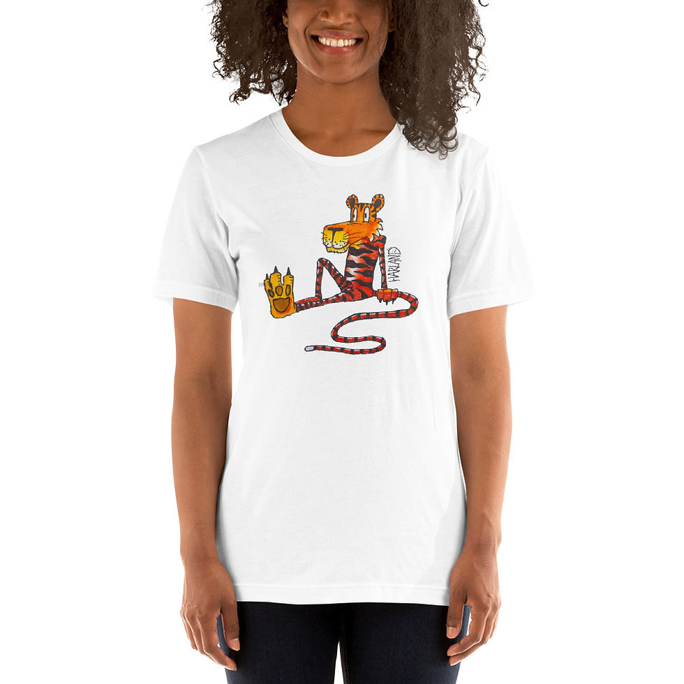 Thumbnail: CHILLY THE TIGER Short-sleeve unisex t-shirt