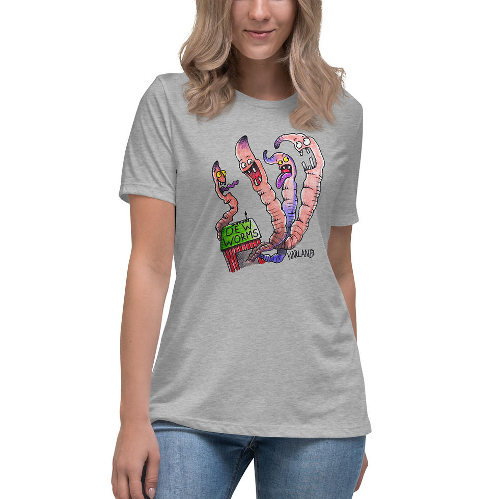 Thumbnail: DEW WORM FARM Women's Relaxed T-Shirt