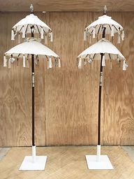 Double tall bali umbrellas
