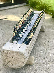 Tree log drinks cooler