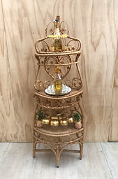 Wicker Corner Shelf