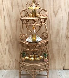Wicker Corner Shelf