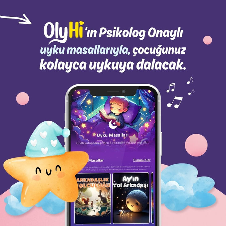OlyHi, çocukların gelişimini destekleyen eğitici ve eğlenceli içerikler sunar. Tüm içerikler, uzman psikologlar ve öğretmenler tarafından onaylanmıştır. Sesli masallar, resimli kitaplar, eğitici oyunlar ve aile etkinlikleriyle çocuklarınızı eğlenerek öğrenmeye teşvik eder. Oly AI sayesinde çocuğunuza özel masallar oluşturabilir, uygulamayı reklamsız ve güvenle kullanabilirsiniz.