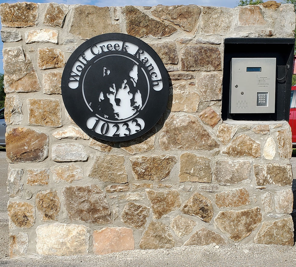 New WCR Main Gate Signage