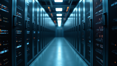 Server room representing cybersecurity infrastructure