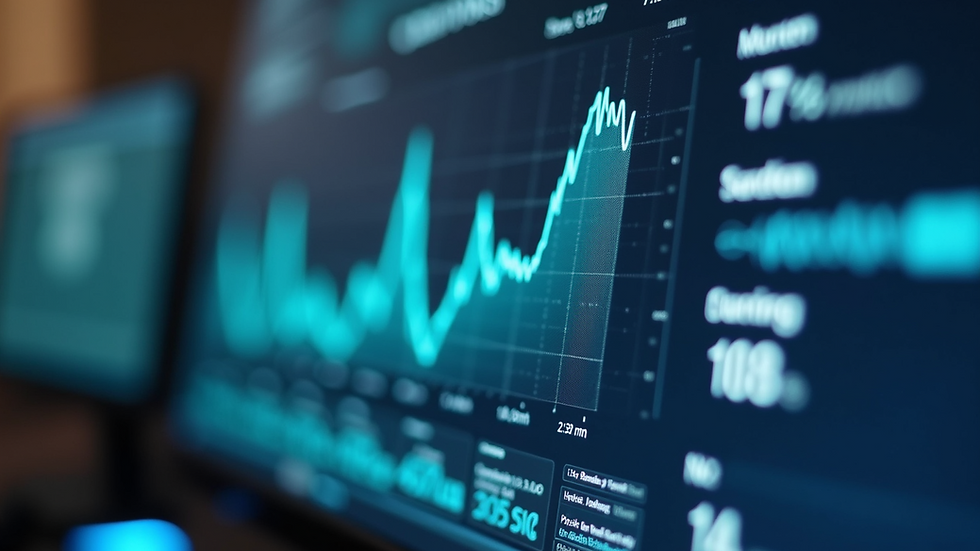 Close-up view of a computer screen showing a data loss prevention dashboard