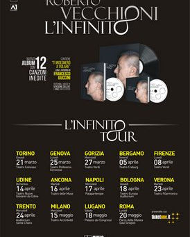 ROBERTO VECCHIONI: In attesa di partire per il tour il suo disco è d’oro #RobertoVecchioni #LInfinit