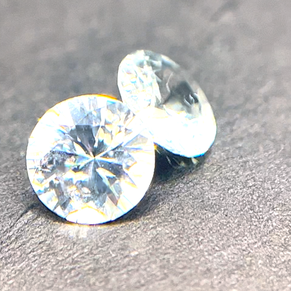 1.76 CT. WHITE ROUND CUT NATURAL WHITE SAPPHIRE UNHEATED