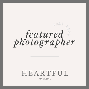 graphic for being a featured family photographer in Heartful Magazine