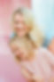 A mom and daughter smile during an On Film, With Love family photo session in Charlottesville, Virginia