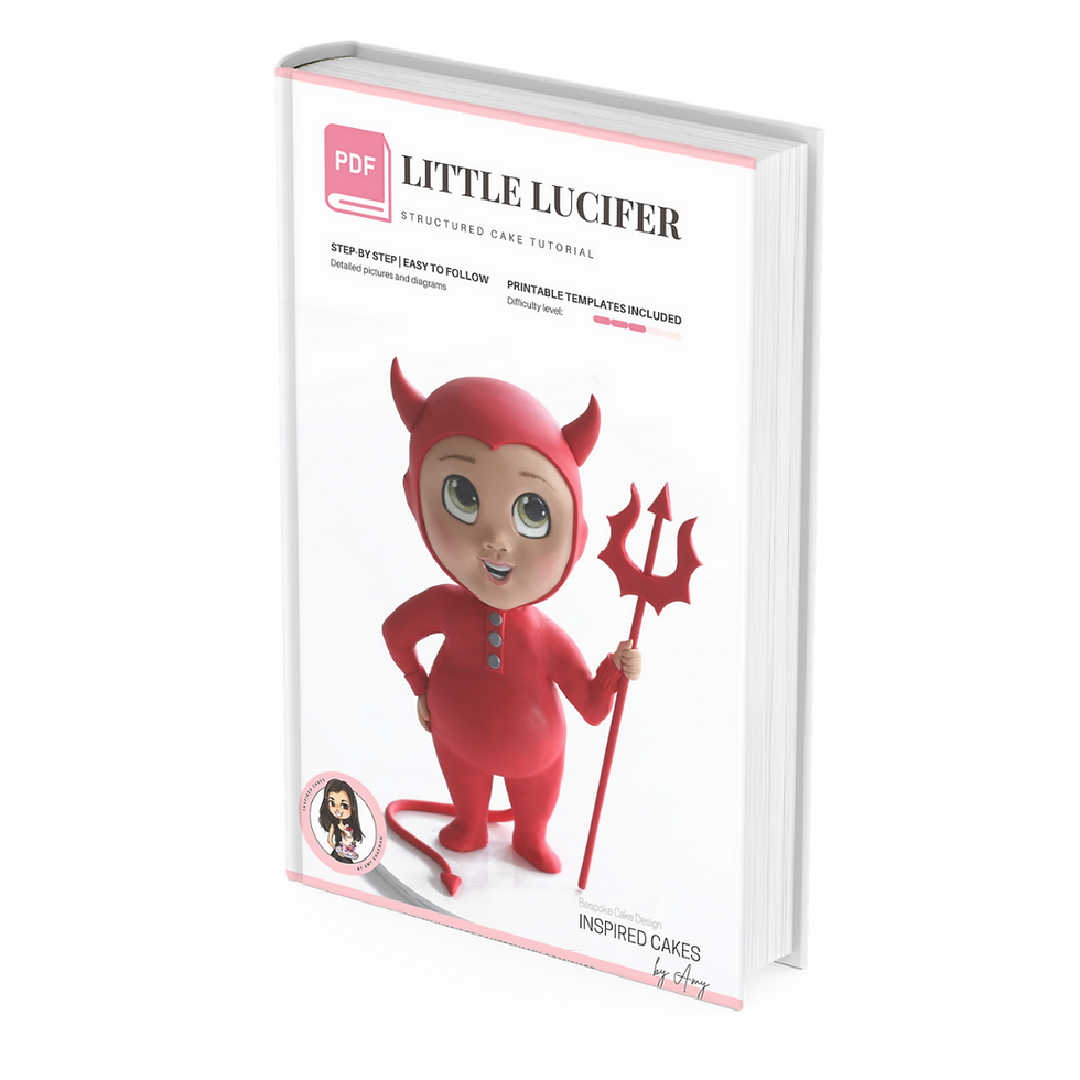 E-Book | Little Lucifer - Structured cake tutorial