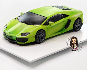 ICBA Lamborghini Car Cake