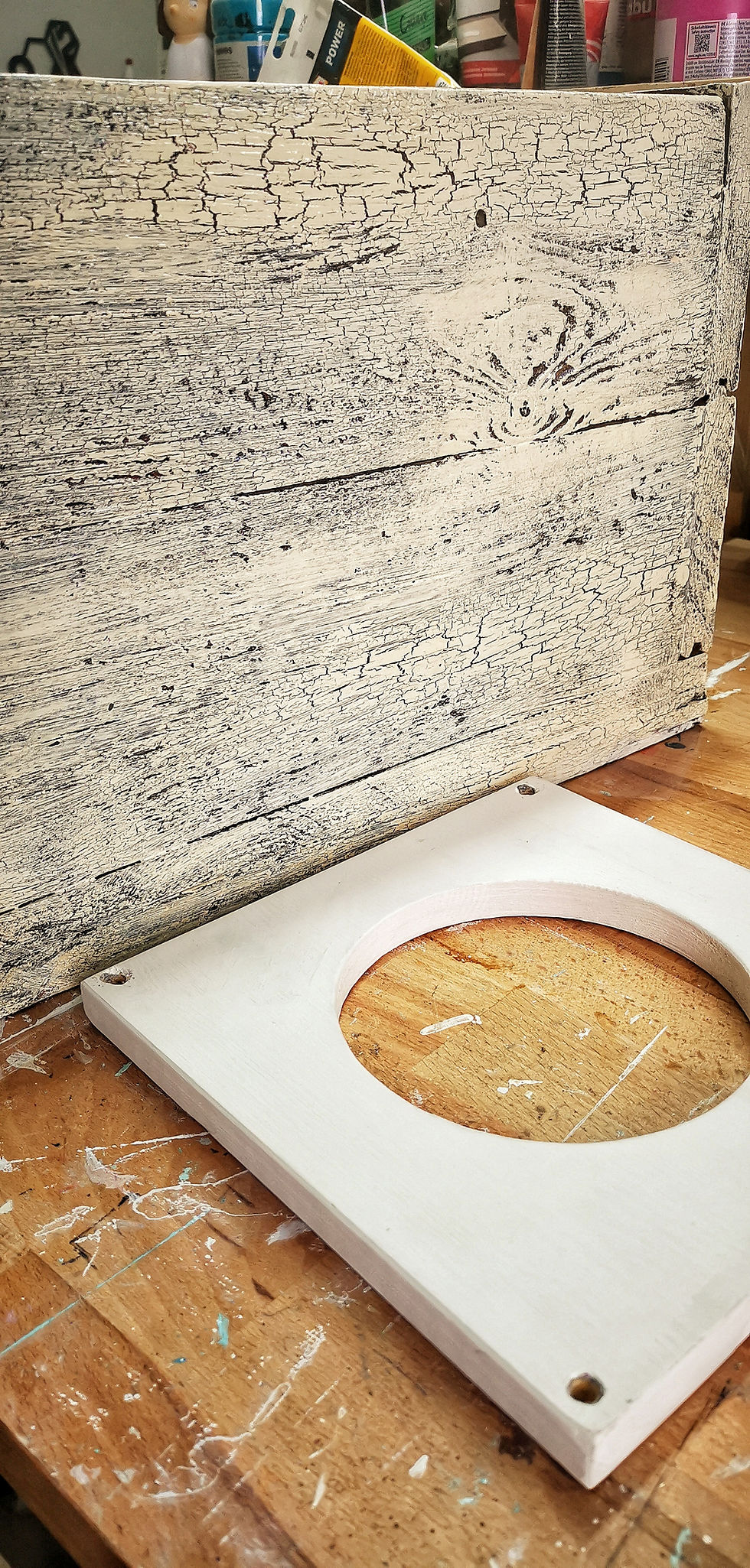 Thumbnail: Hundebett aus Altholz 100x70cm