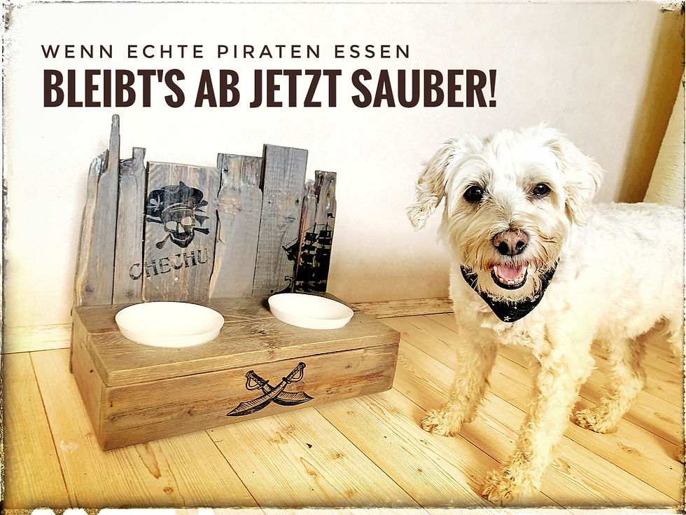 Miniaturbild: Klabauter Bar, Hundenapf aus 100% altem Holz, ab