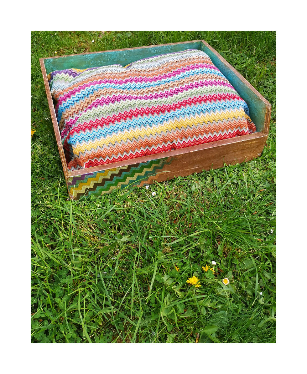 Miniaturbild: Hundebett im Missoni-Stil