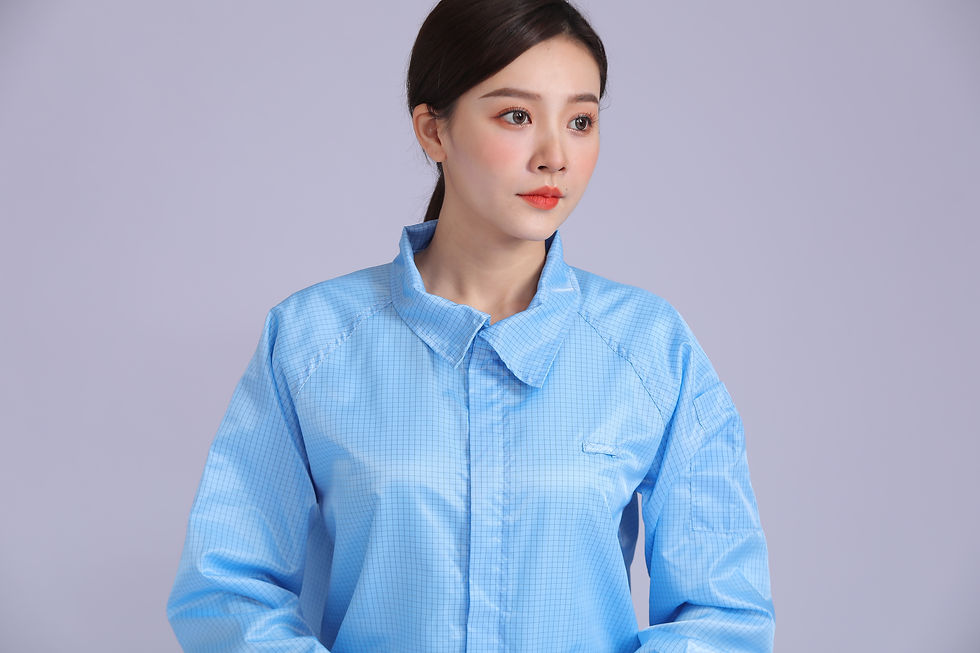 Thumbnail: 5mm Stripe Conductive Yarn Antistatic Split Garment Set
