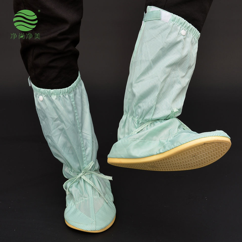 Thumbnail: Reusable High Boot ESD Cleanroom Shoe Covers