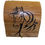 Thumbnail: Compact 'Treasure Chest' style Trinket Box with Horse Decoration