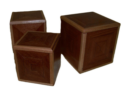 Set of three Stackable Cubes | Johns Creations 1