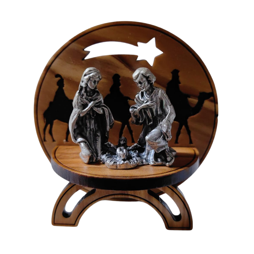 Pesebre en Madera – 7x6 cm