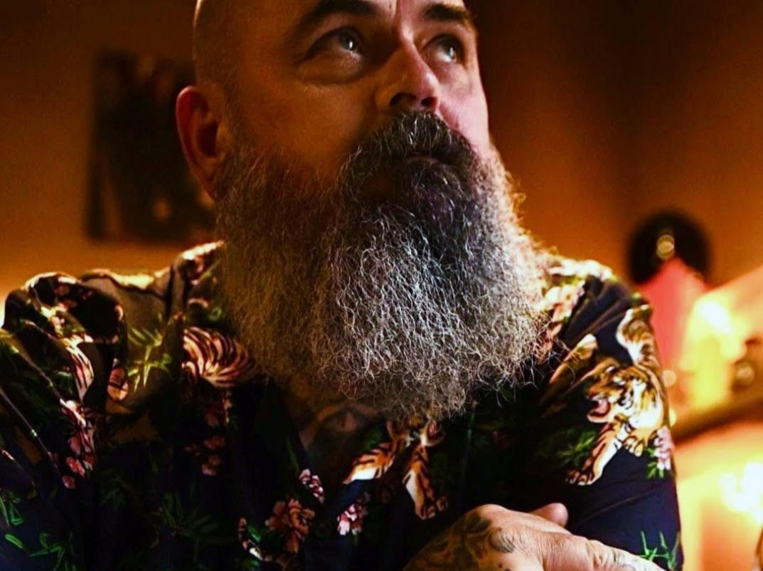Portrait of Mike Erwin O'Brien, a tattoo and fine artist