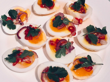 Boiled Eggs with Sweet Sauce