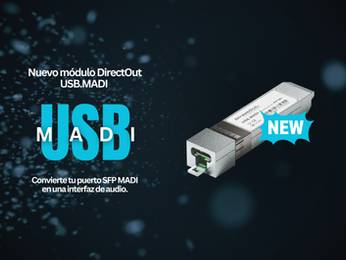 DirectOut anuncia USB.MADI, la tarjeta de audio multicanal más compacta de la industria, en colaboración con RME
