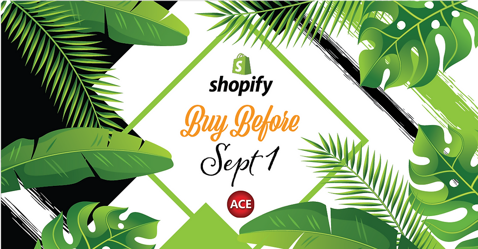 Shopify-ACE Integration Price Increase Sept 1