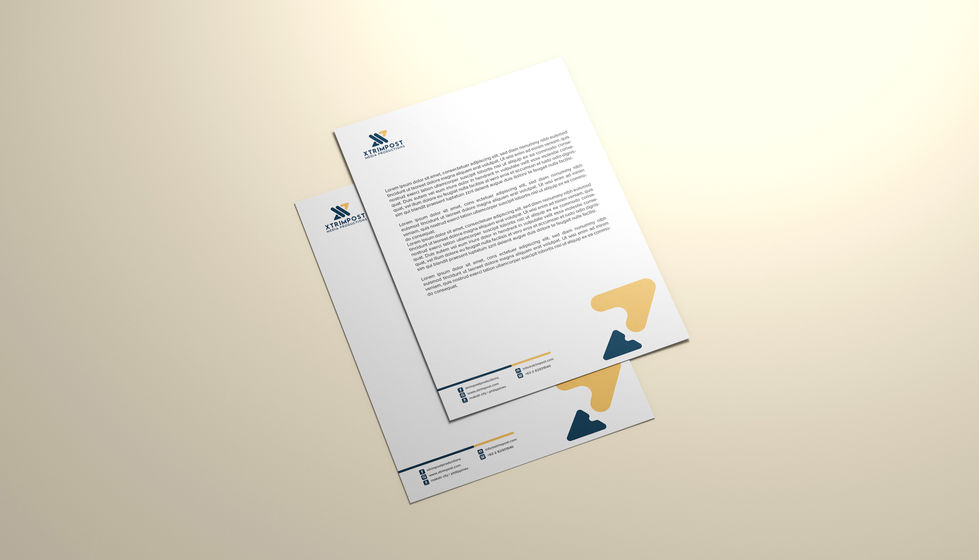 a letterhead with sternpost written on it