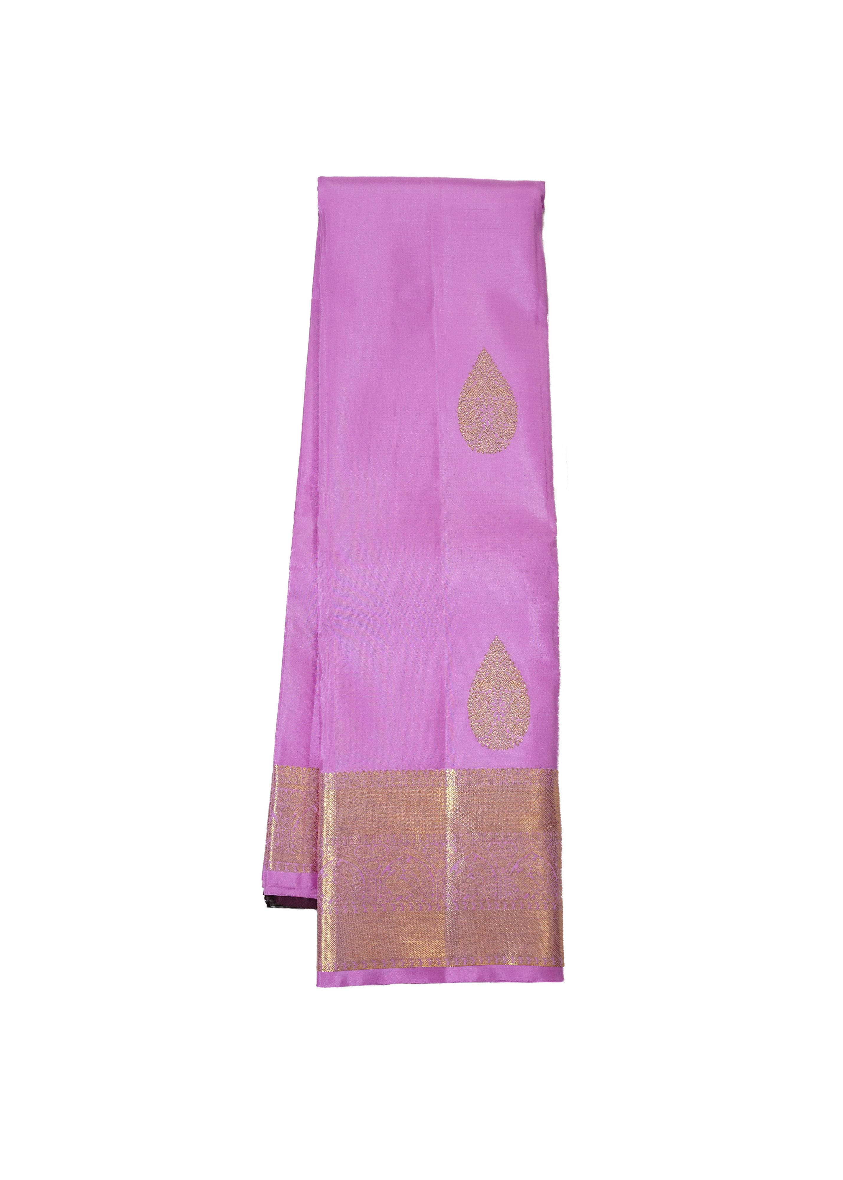 LAVENDER PINK HANDLOOM SILK SAREE