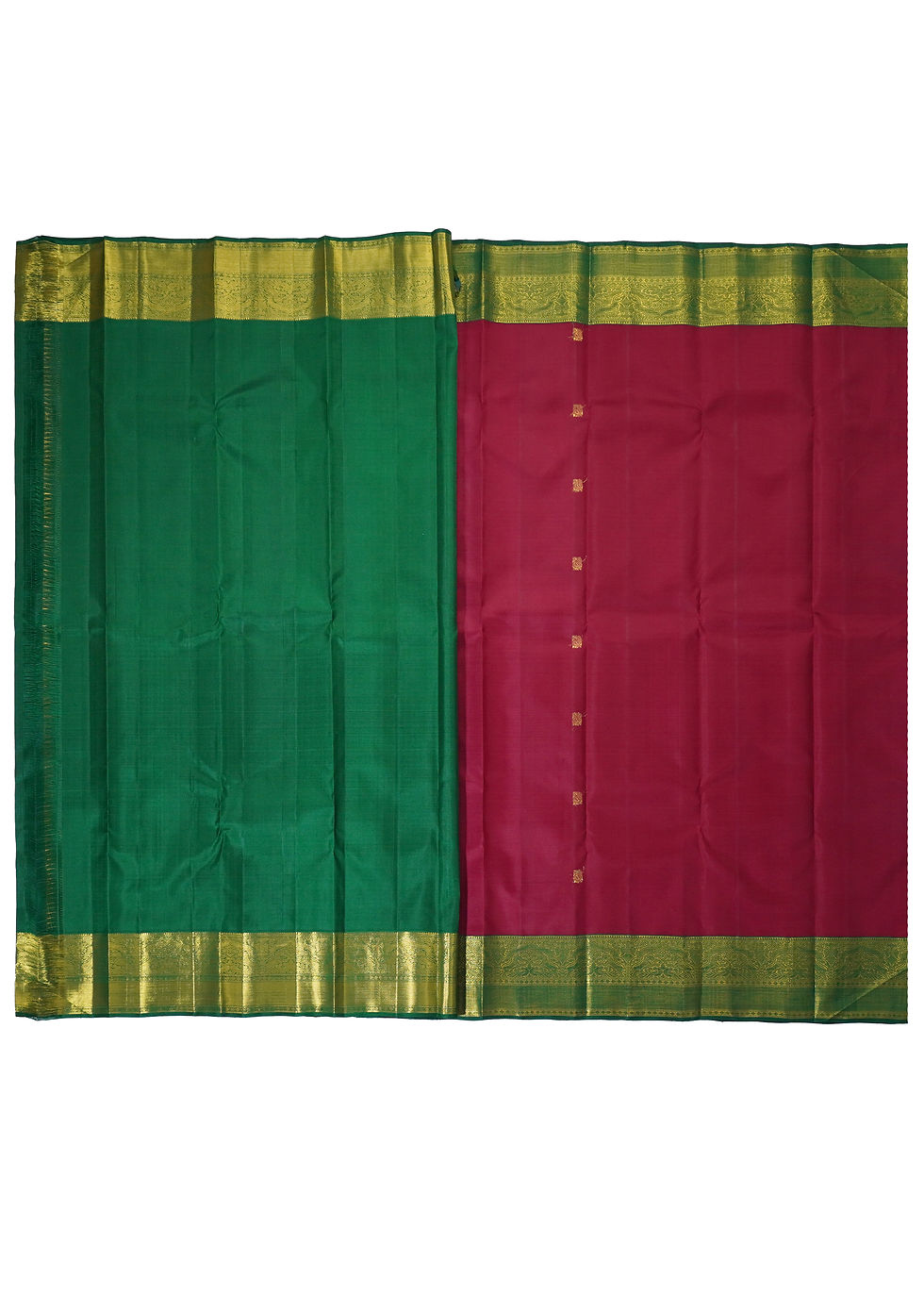 Thumbnail: TRADITIONAL RED HANDLOOM SILK SAREE