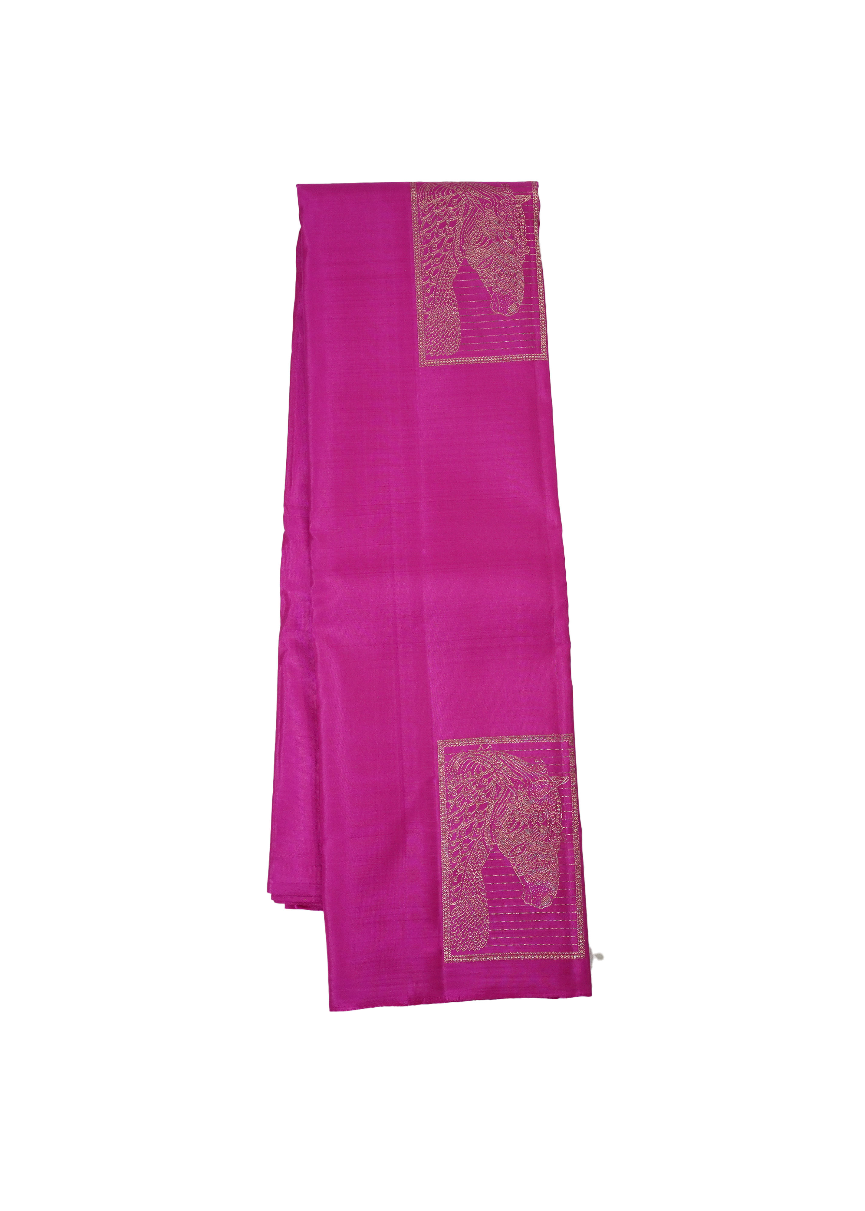 PINK BIG BUTTA HANDLOOM SILK SAREE