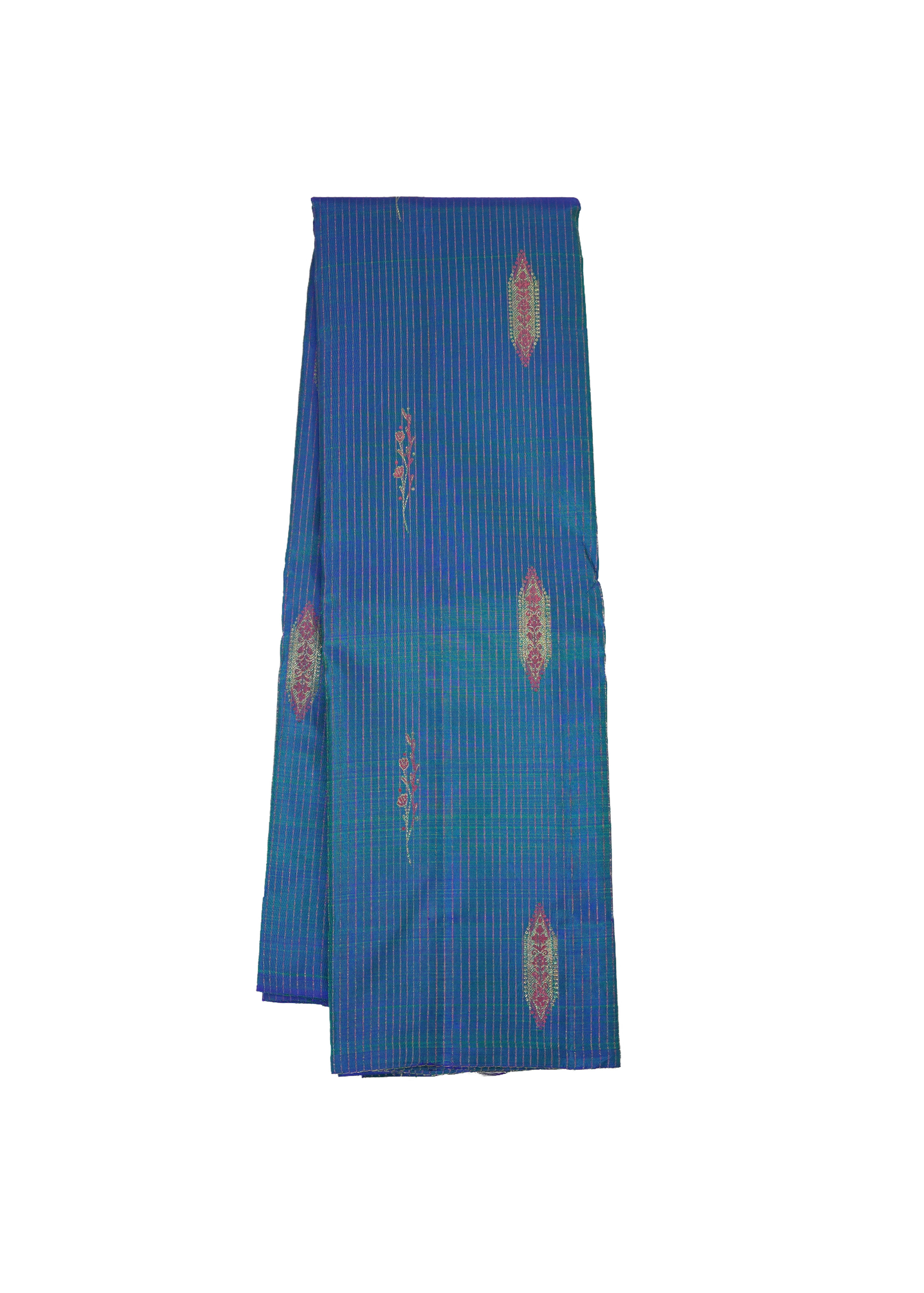 BLUE HANDLOOM SILK SAREE