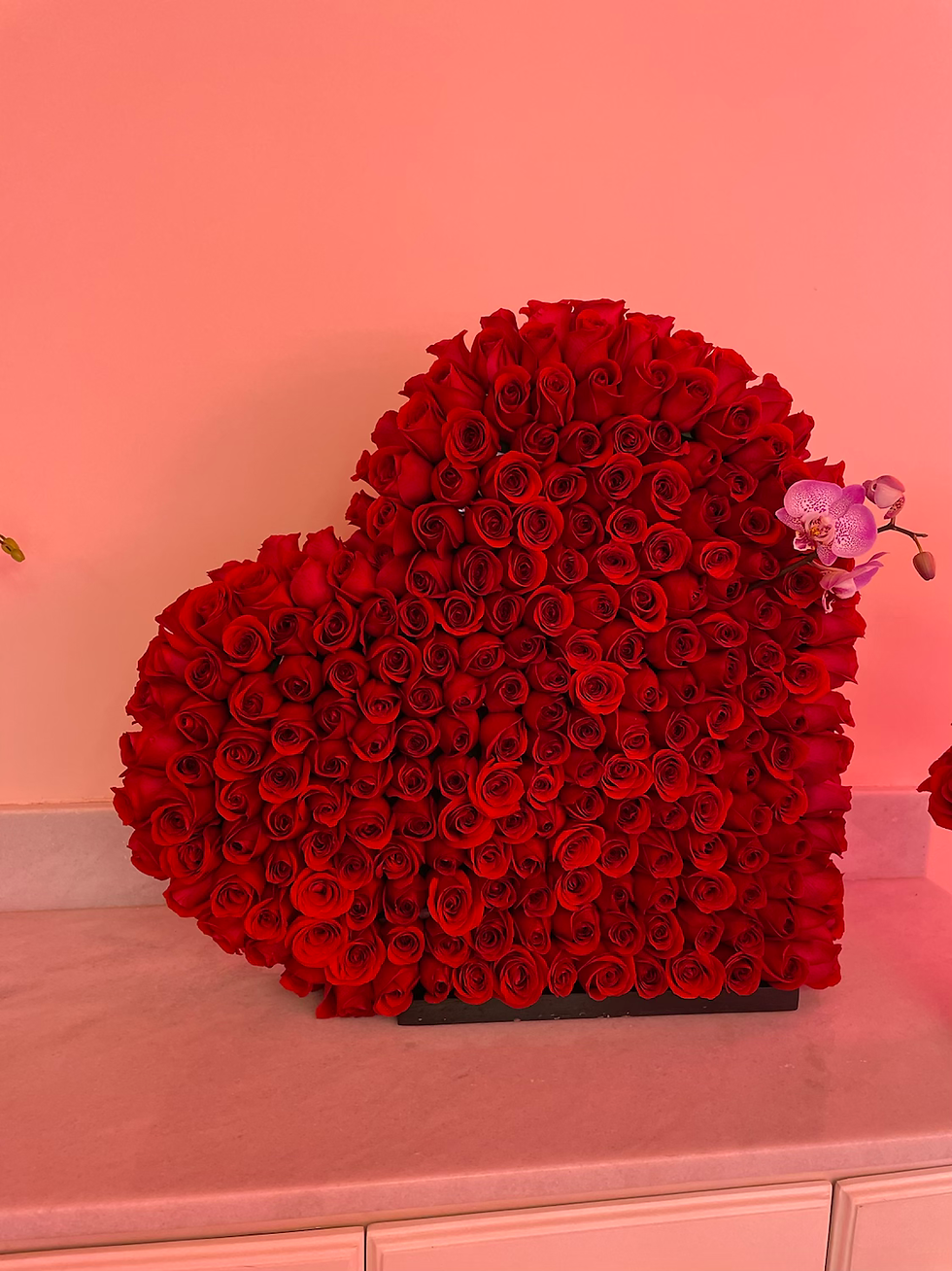 Miniatura: Corazón Escultura 300 rosas 