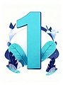 Number 1 illustration