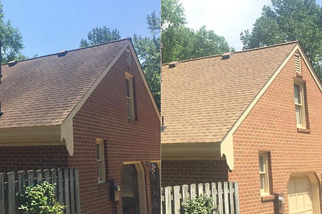 Before & After Roof Cleaning