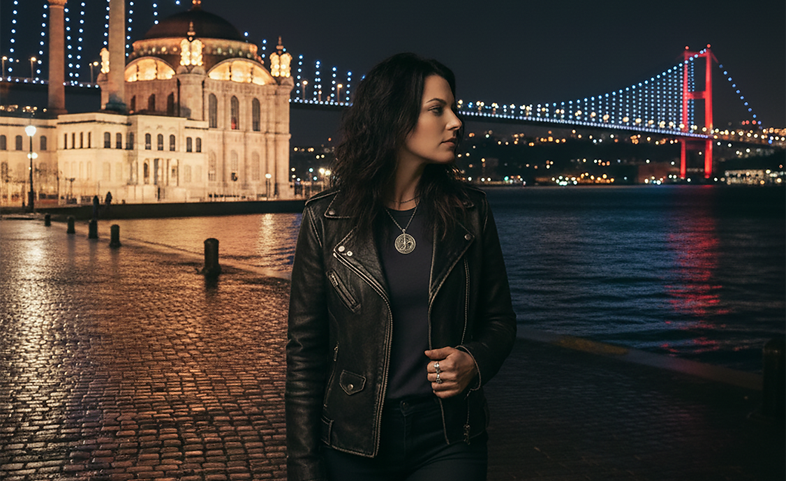 Kiara Saye, İstanbul'da Boğaz kıyısında