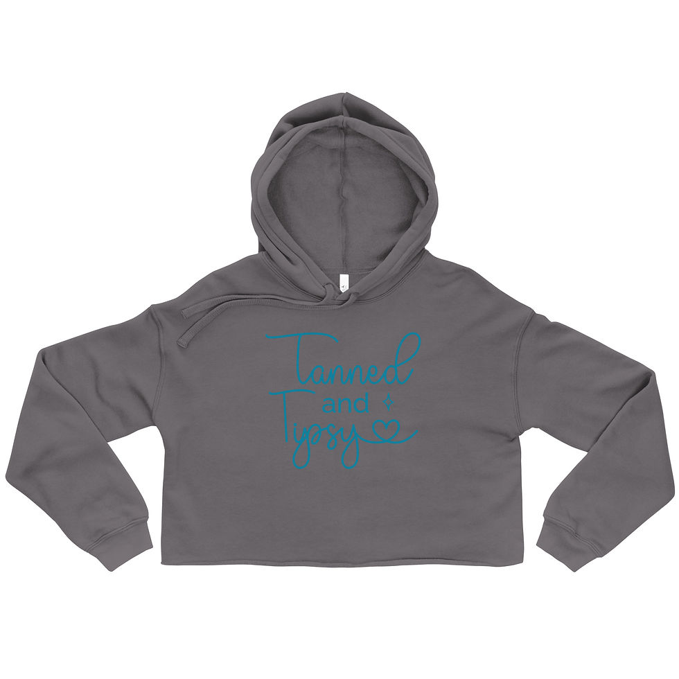 Thumbnail: Tanned & Tipsy Cropped Hoodie
