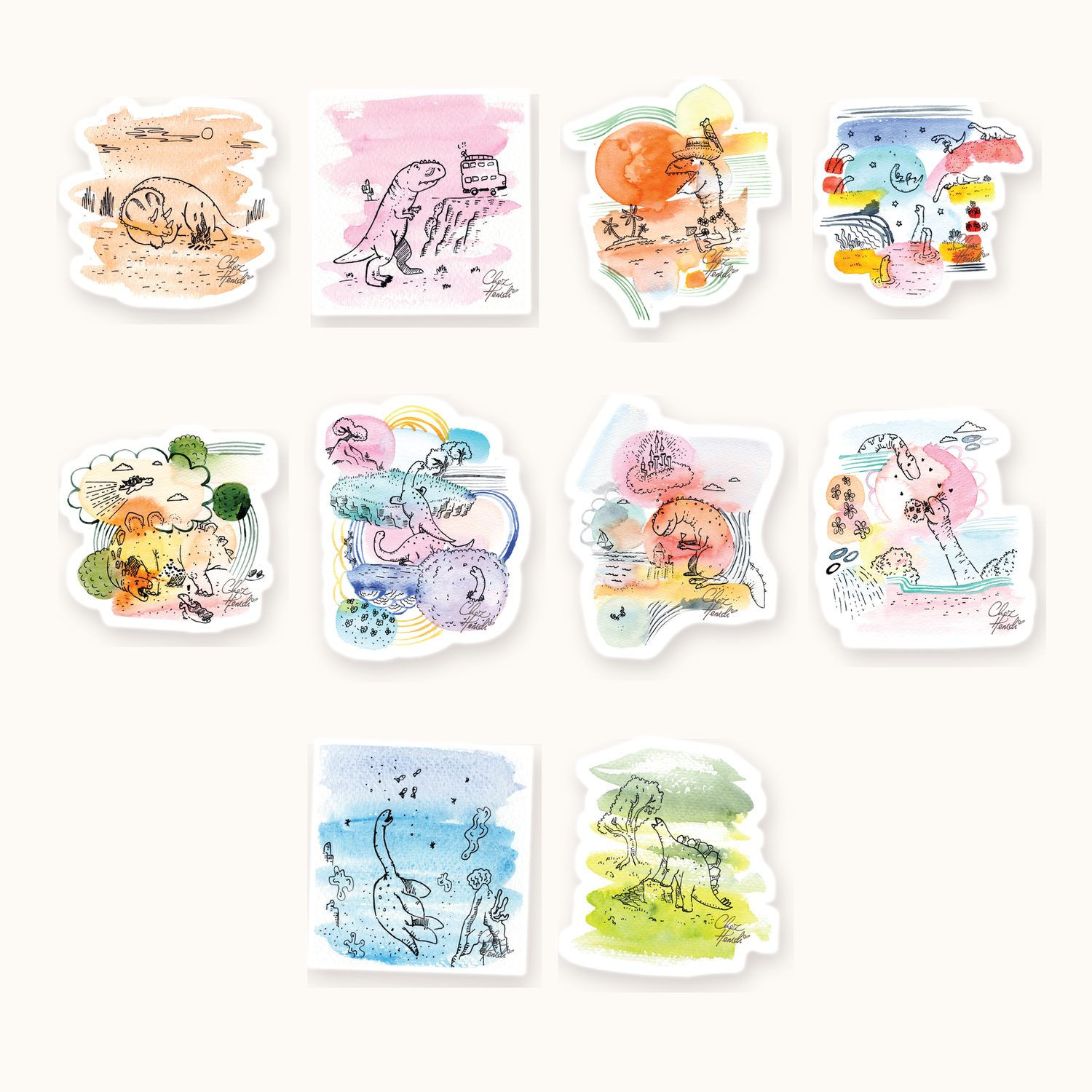 Dino Adventures Sticker Pack