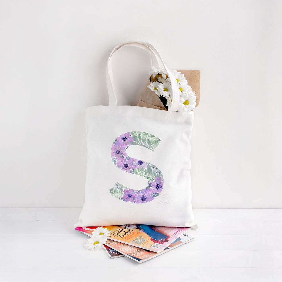 Thumbnail: Customised Monogram Tote Bag