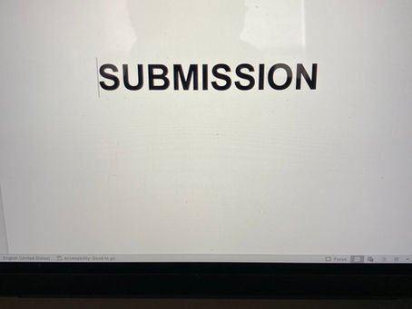 Third novel submitted to publisher! Now the wait to see if it’s accepted…