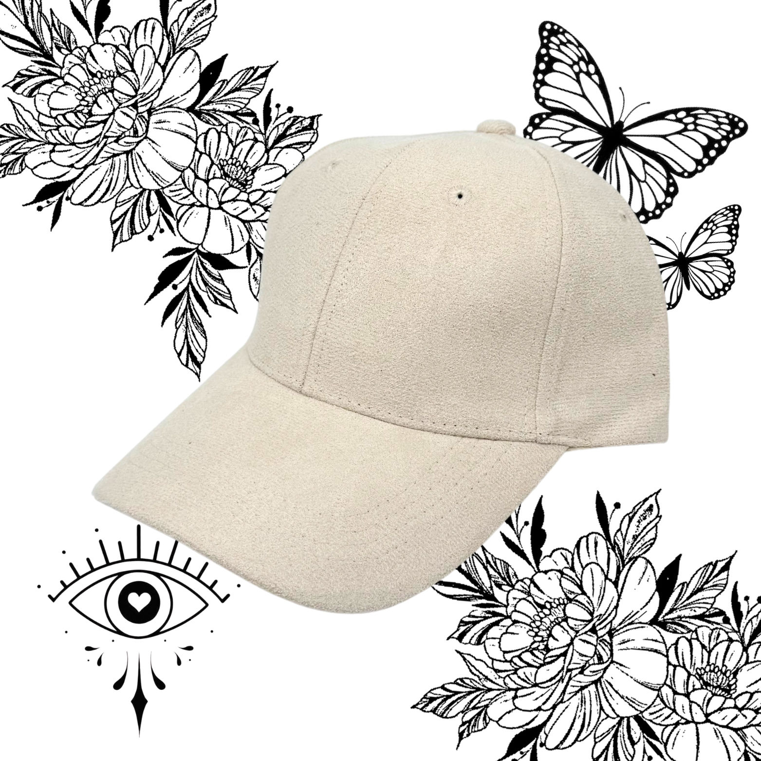 Casquette Tatouage Crème