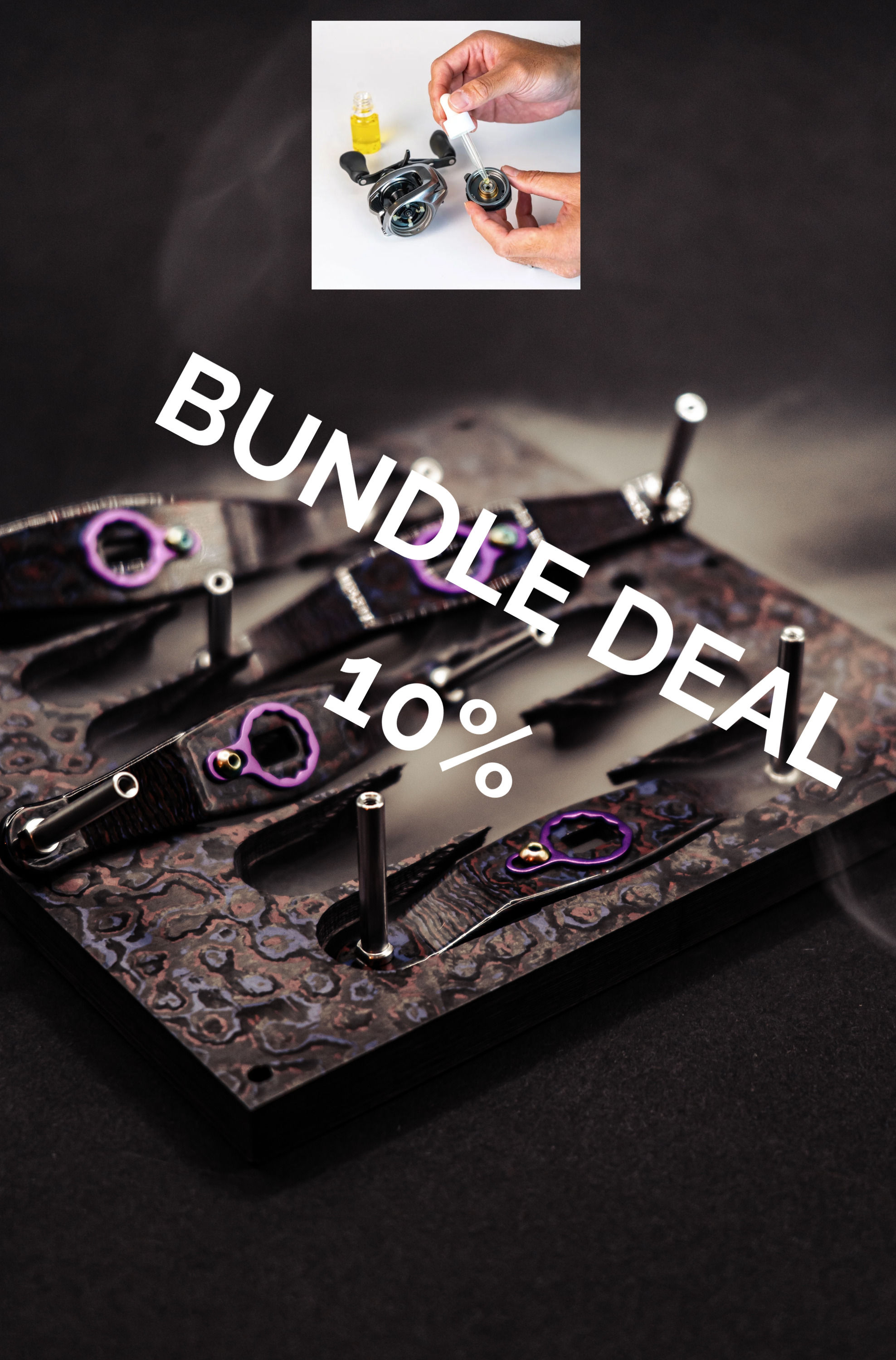 Bundle!! Daiwa Handle Purple Haze&Rekoune ÖL